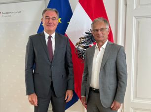 Präsident Mostböck und Finanzminister Marterbauer, Credit: BMF